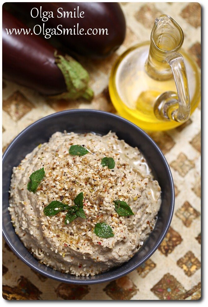 Baba ghanoush pasta z bakłażana