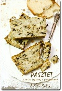 Pasztet z kaszy jaglanej z pieczarkami