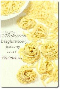 Bezglutenowy makaron jajeczny