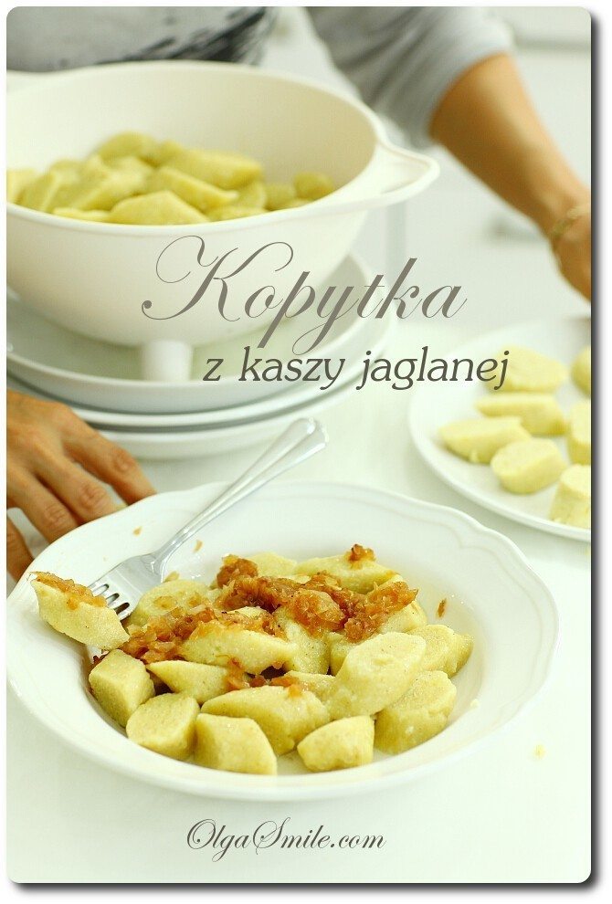 Kopytka z kaszy jaglanej