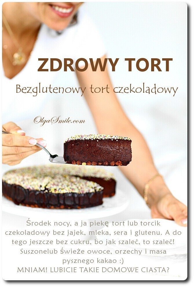 Zdrowy tort czekoladowy