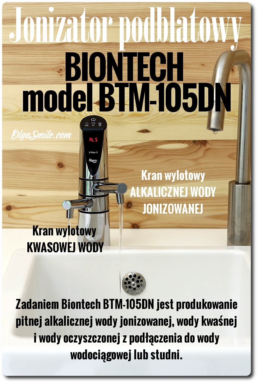 PODBLATOWY JONIZATOR WODY BIONTECH BTM-105DN