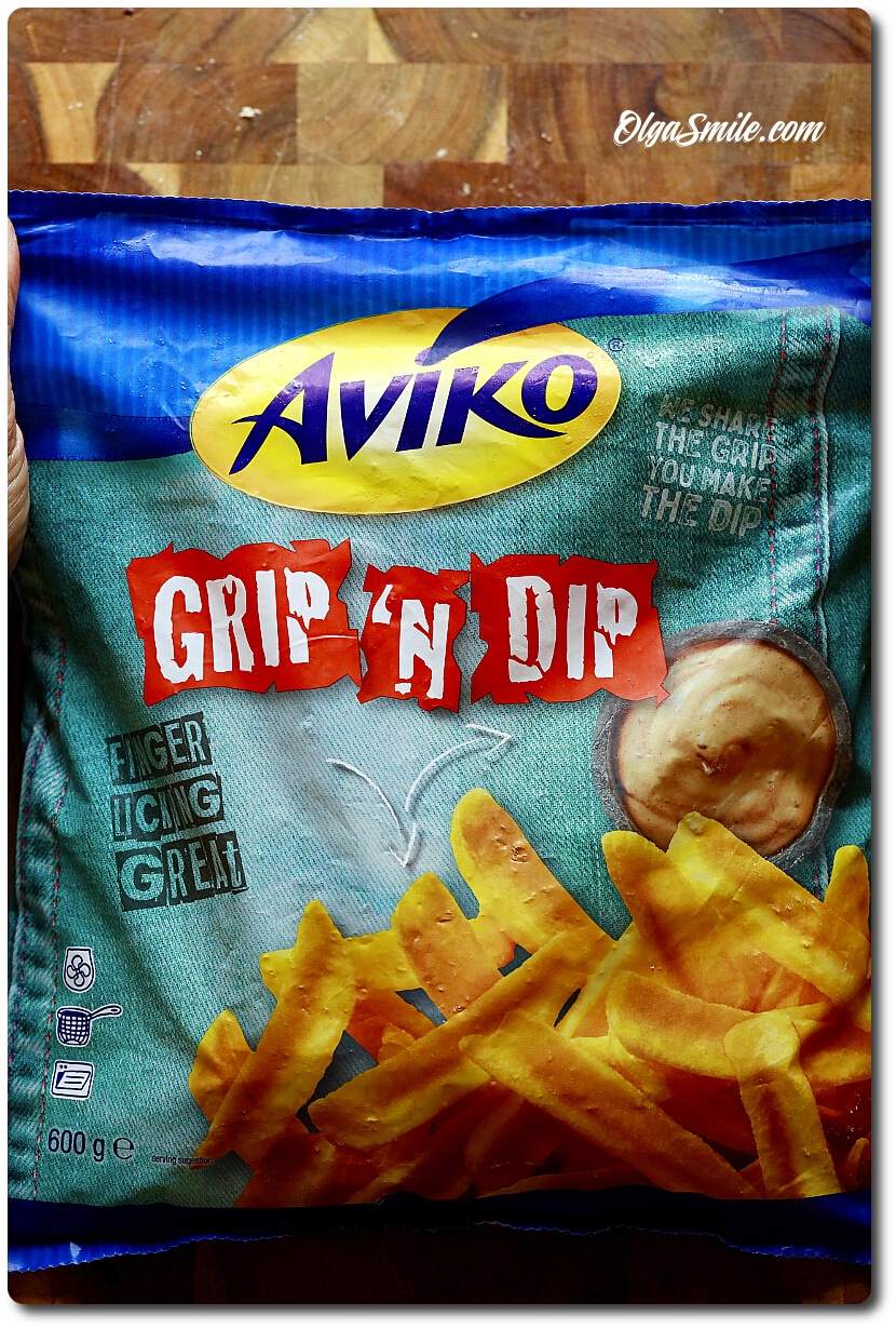 Frytki Grip ’n Dip Aviko z sosami