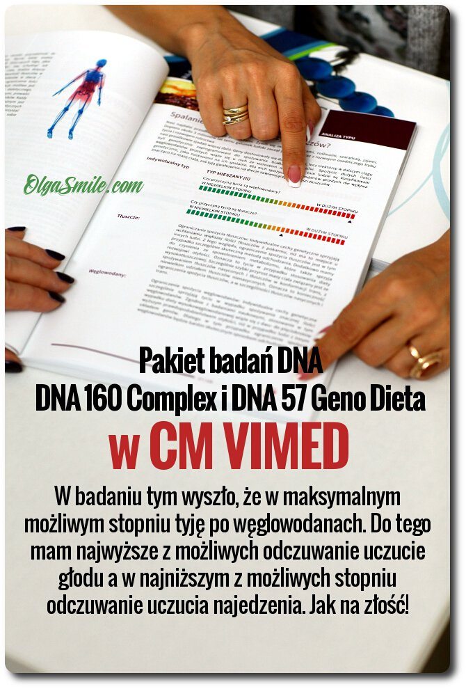 Badania DNA 160 Complex i DNA 57 Geno Dieta w CM VIMED