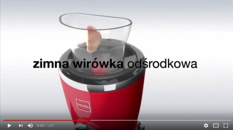 Zimna wirówka odśrodkowa - wyciskarka do soku Novis Vita Juicer