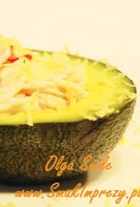 Avocado faszerowane szynką