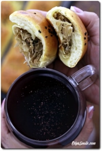 BARSZCZ Z PASZTECIKAMI