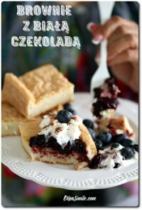 BROWNIE Z BIAŁĄ CZEKOLADĄ