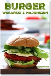 BURGER WEGAŃSKI Z MAJONEZEM