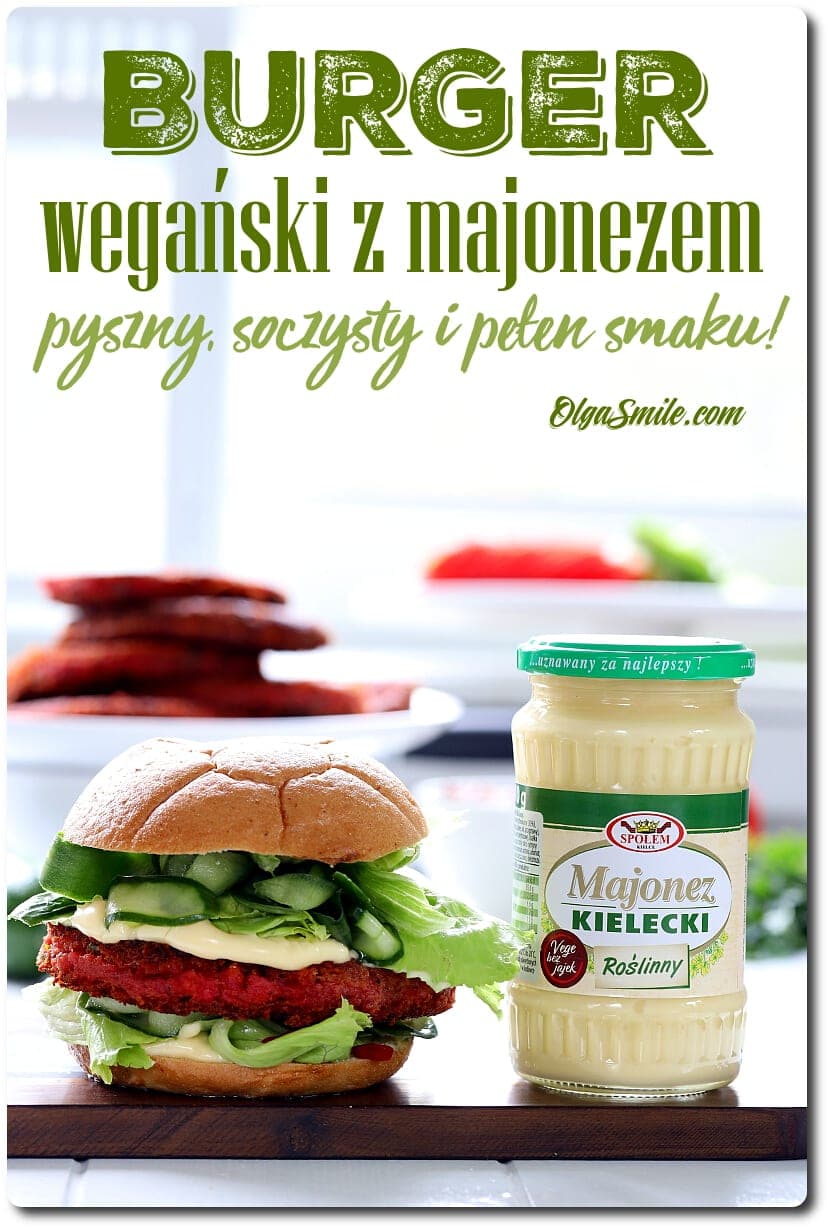BURGER WEGAŃSKI Z MAJONEZEM