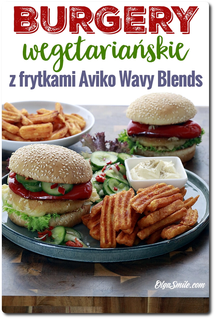 BURGER WEGETARIAŃSKI Z FRYTKAMI AVIKO