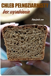 CHLEB PEŁNOZIARNISTY BEZ WYRABIANIA
