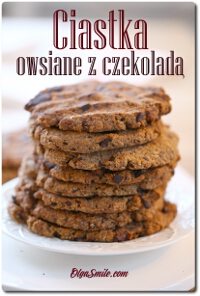 Ciastka owsiane z czekoladą