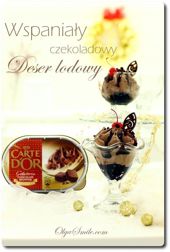 Deser lodowy czekoladowy z Carte D’Or Chocolate Brownie