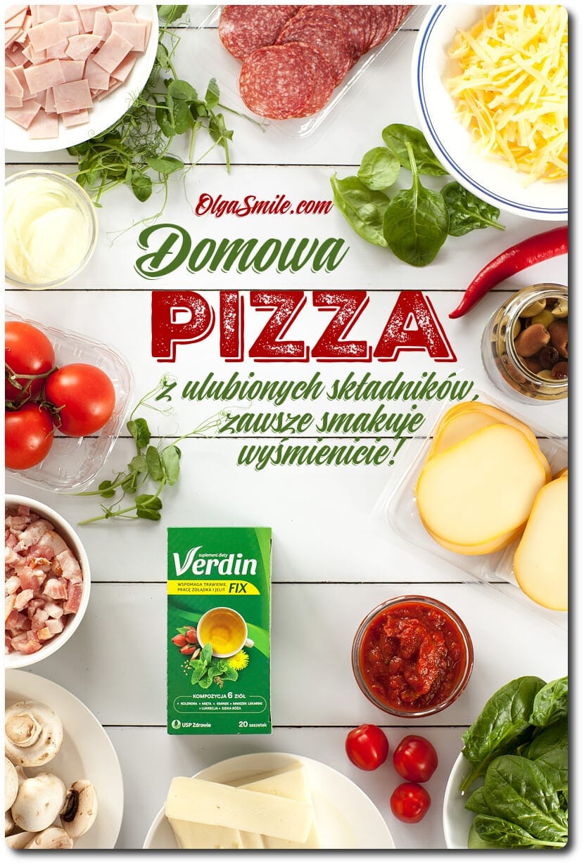 PIZZA DOMOWA podana z herbatką Verdin fix