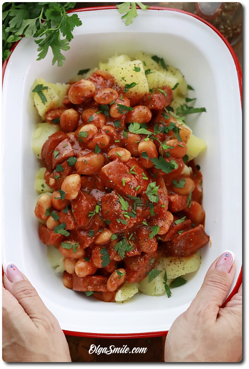 FASOLKA PO BRETOŃSKU Z ZIEMNIAKAMI