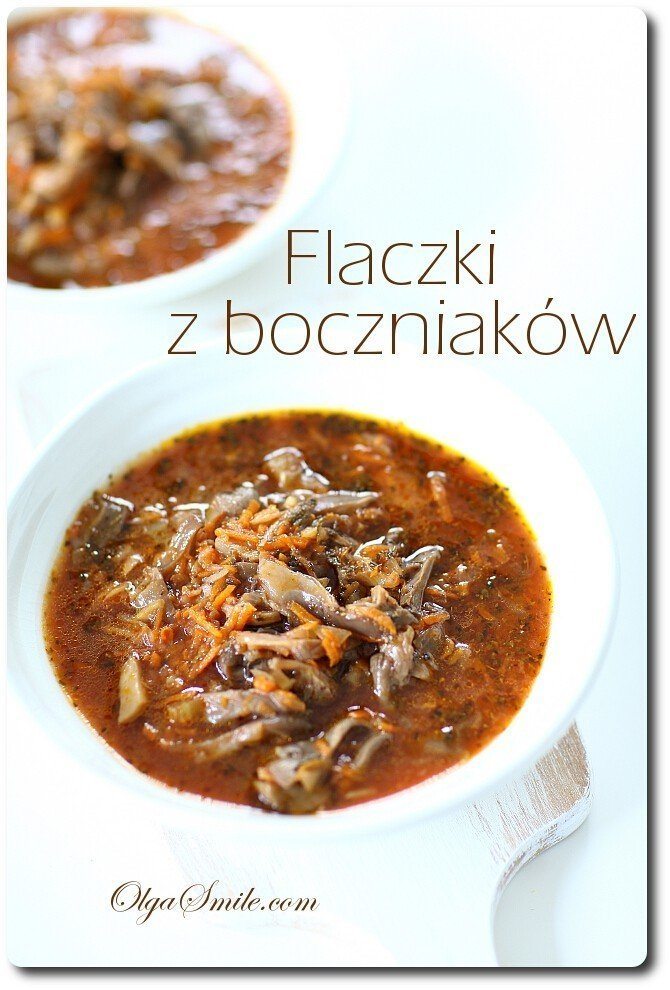 Flaczki z boczniaków