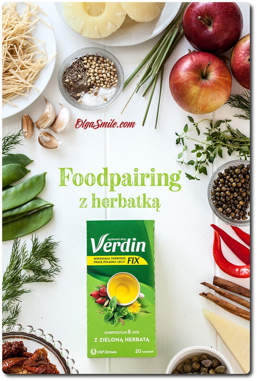 Foodpairing herbatki Verdin Fix z zieloną herbatą