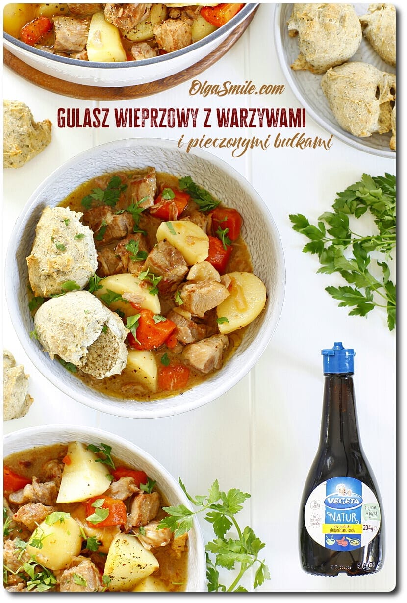 GULASZ WIEPRZOWY Z WARZYWAMI