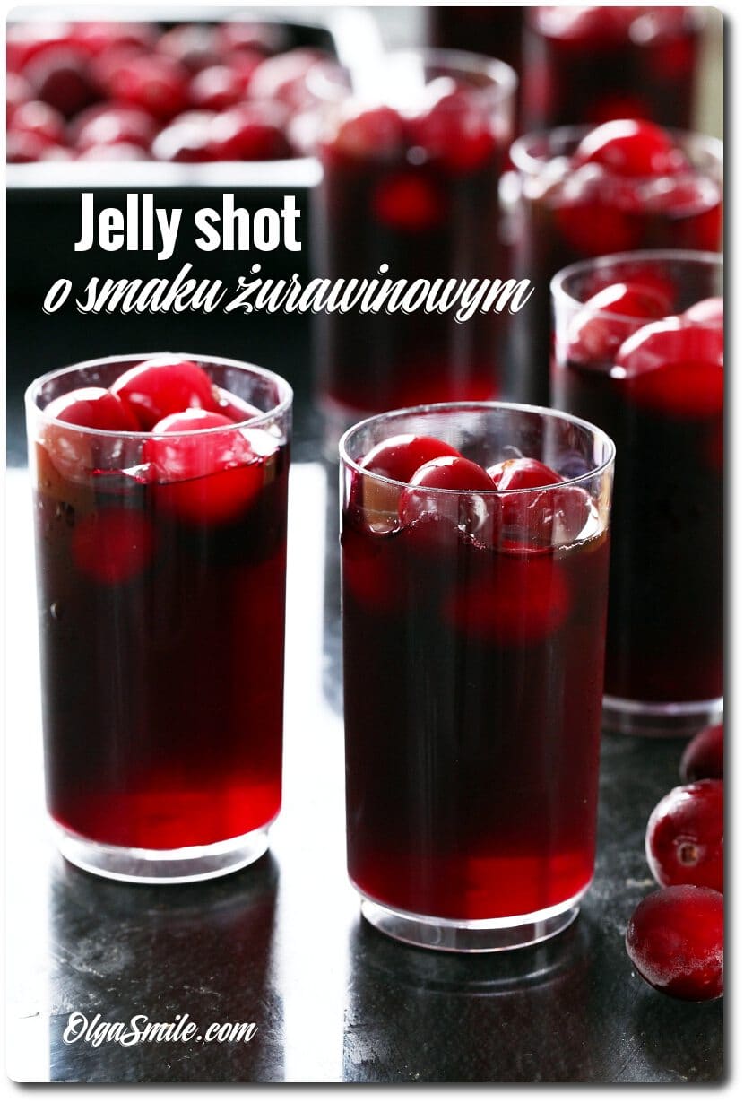 JELLY SHOT Z ŻURAWINĄ