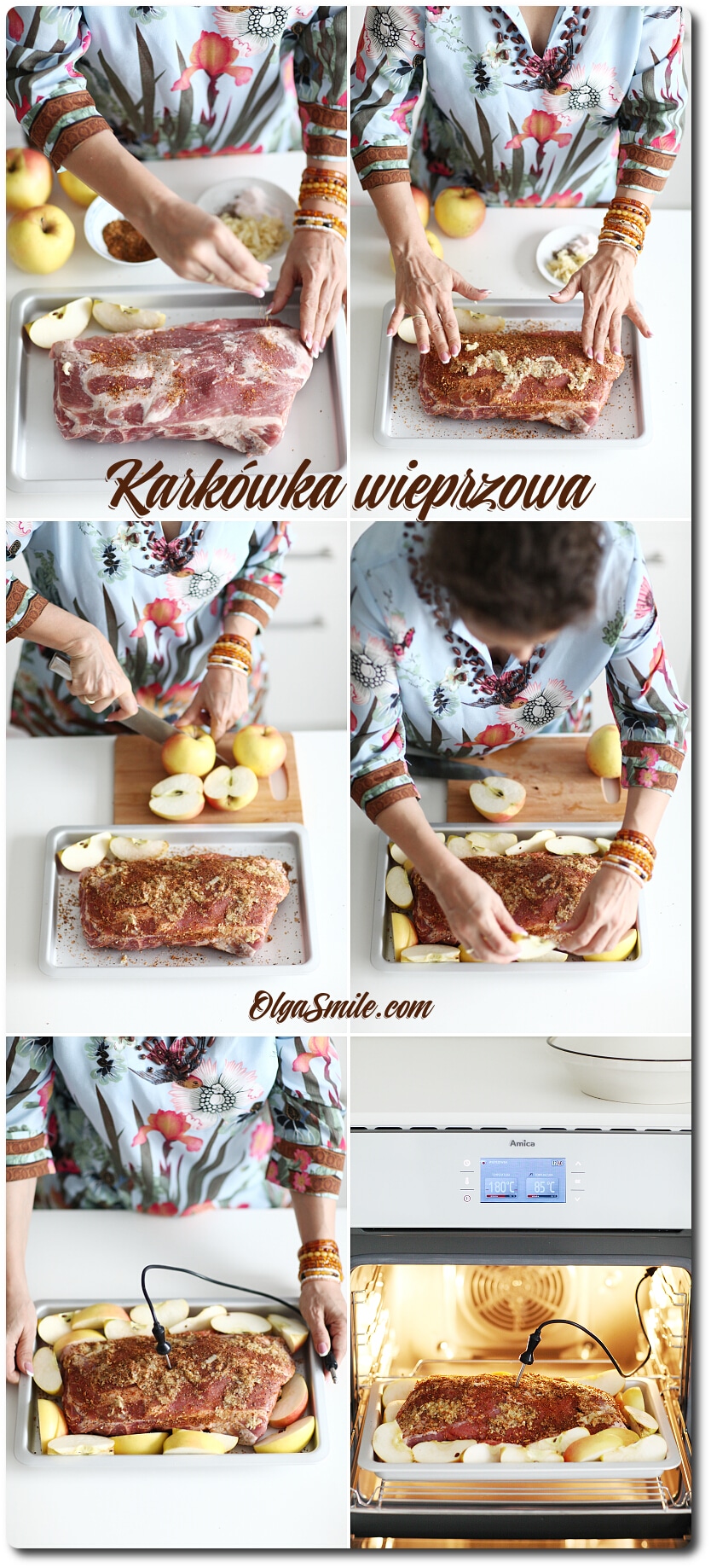 Pieczeń wieprzowa – karkówka z jabłkami!