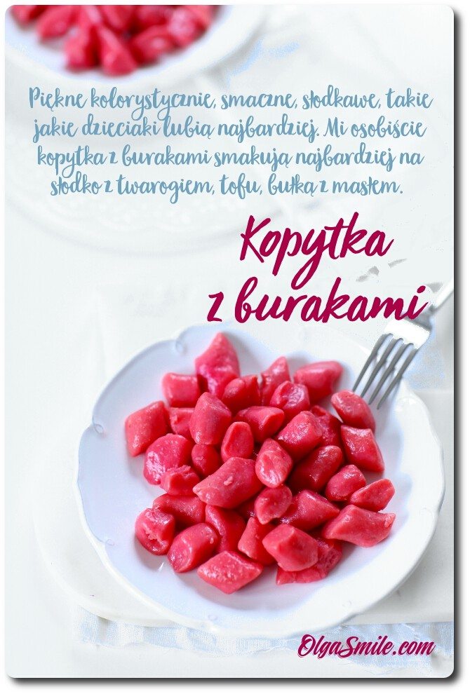 Kopytka z burakami