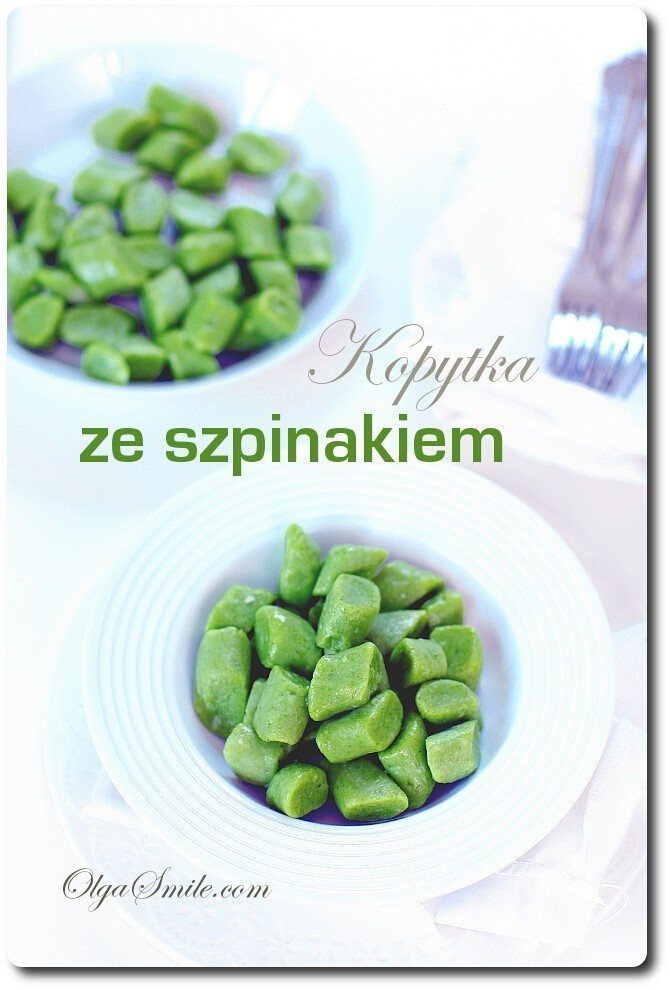 Kopytka ze szpinakiem