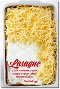 LASAGNE Z SOSEM POMIDOROWYM