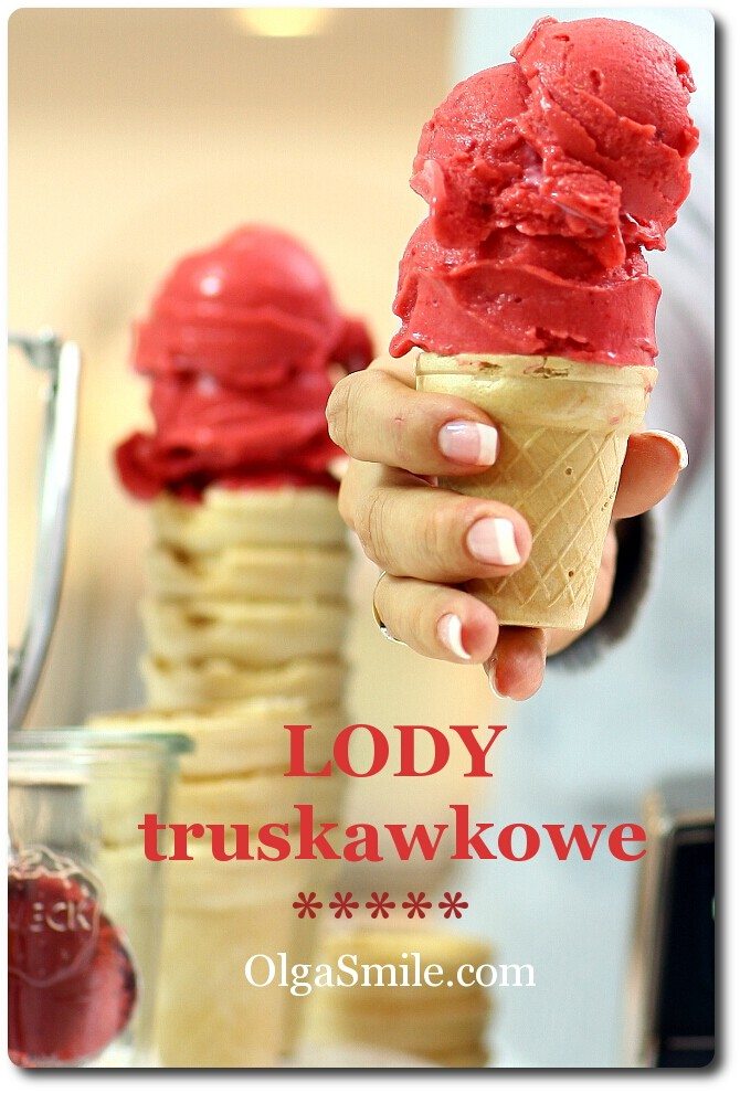 Lody truskawkowe