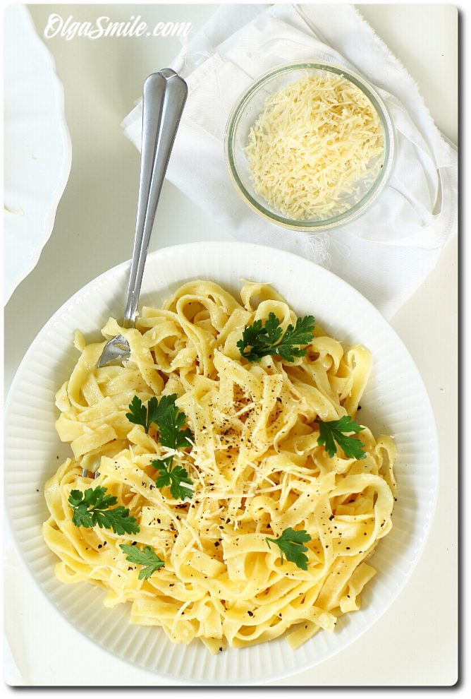 MAKARON Z SOSEM SEROWYM przepis Olga Smile