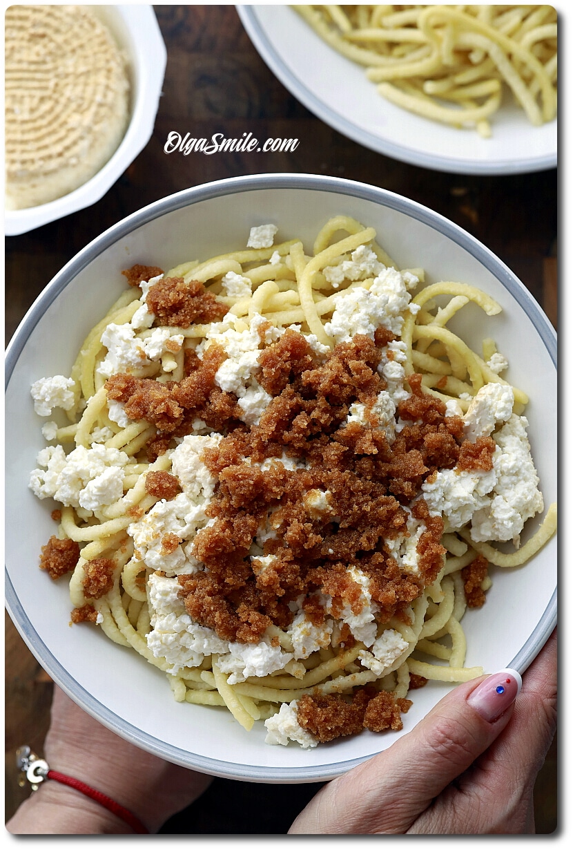 MAKARON Z TWAROGIEM WĘDZONYM