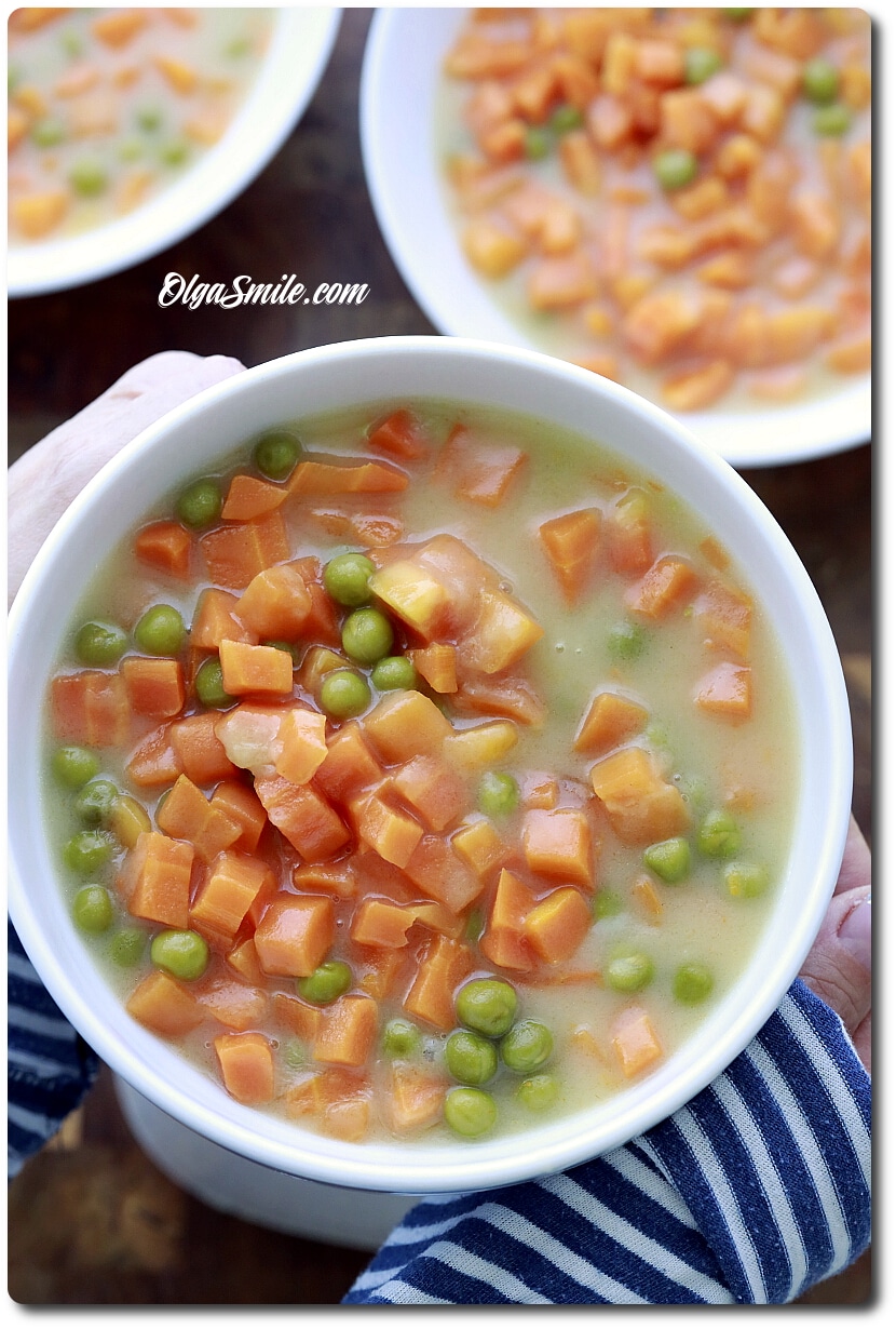 MARCHEWKA Z GROSZKIEM NA GĘSTO