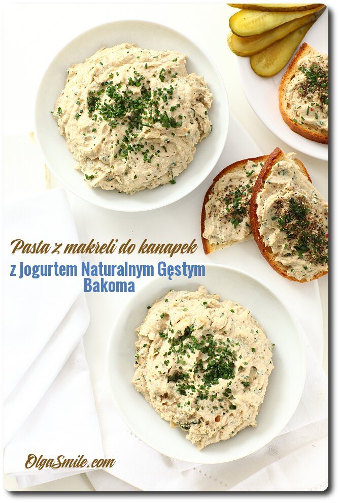 Pasta z makreli do kanapek z jogurtem Naturalnym Gęstym Bakoma Pasta z makreli do kanapek z jogurtem Naturalnym Gęstym Bakoma
