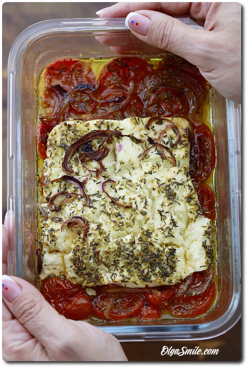PIECZONA FETA Z POMIDORAMI
