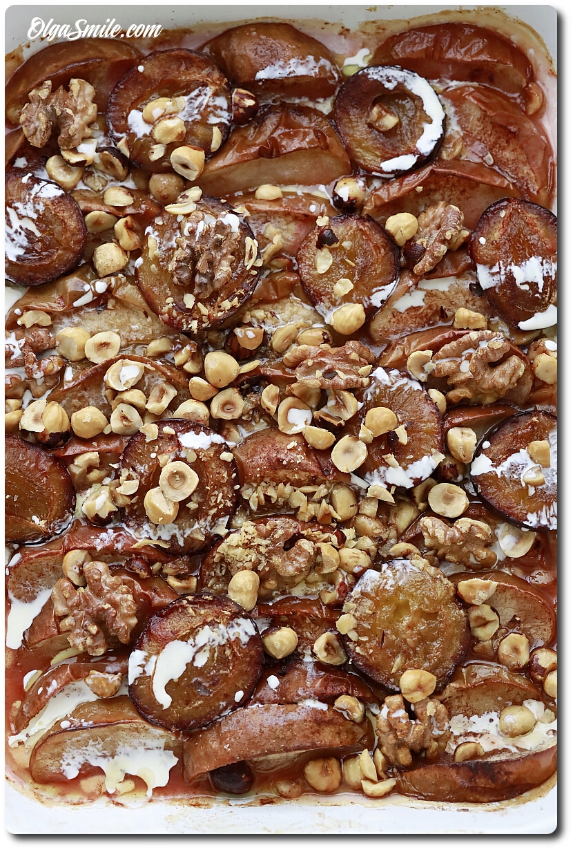 PIECZONE ŚLIWKI Z JABŁKAMI