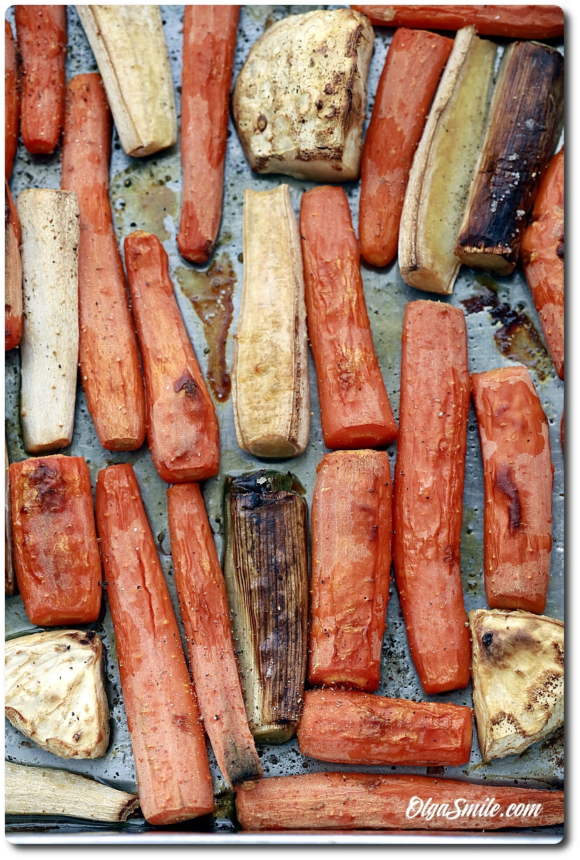 PIECZONE WARZYWA DO ROSOŁU