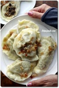 PIEROGI Z KASZĄ JĘCZMIENNĄ