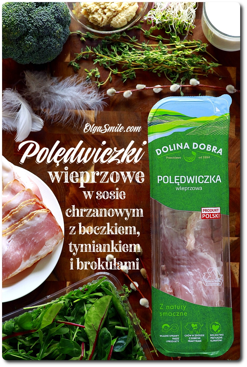 POLĘDWICZKI WIEPRZOWE W SOSIE CHRZANOWYM