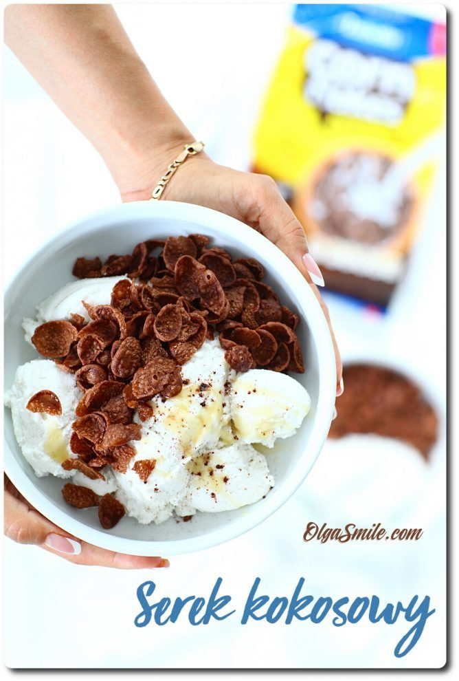 Serek kokosowy z płatkami Lubella Corn Flakes Kakao i Miód przepis Olga