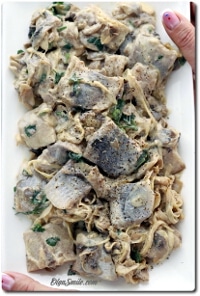 ŚLEDZIE Z CEBULĄ I PIECZARKAMI