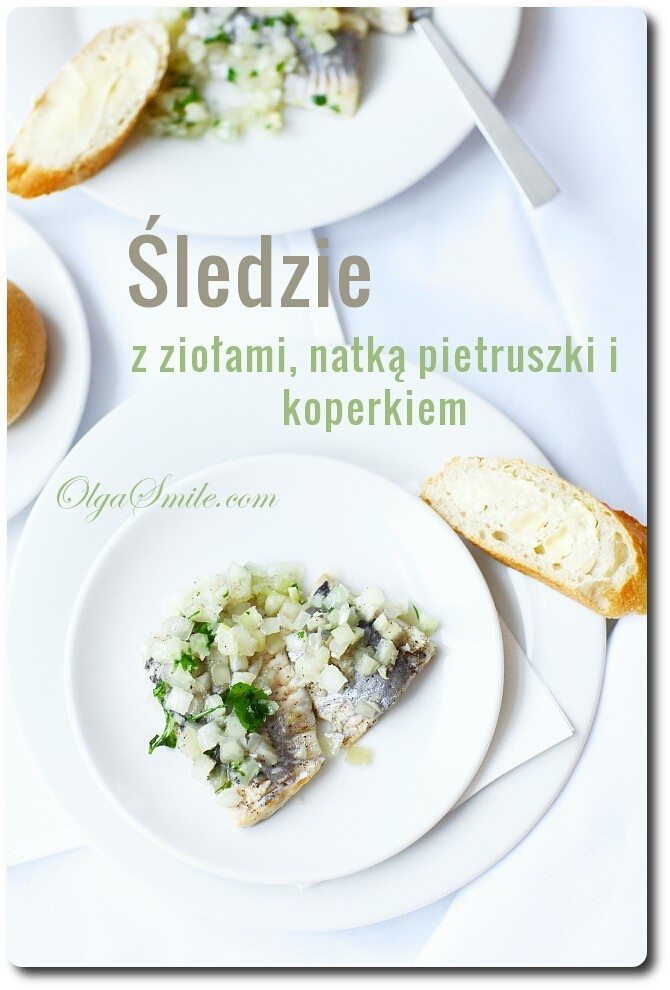 Śledzie z ziołami