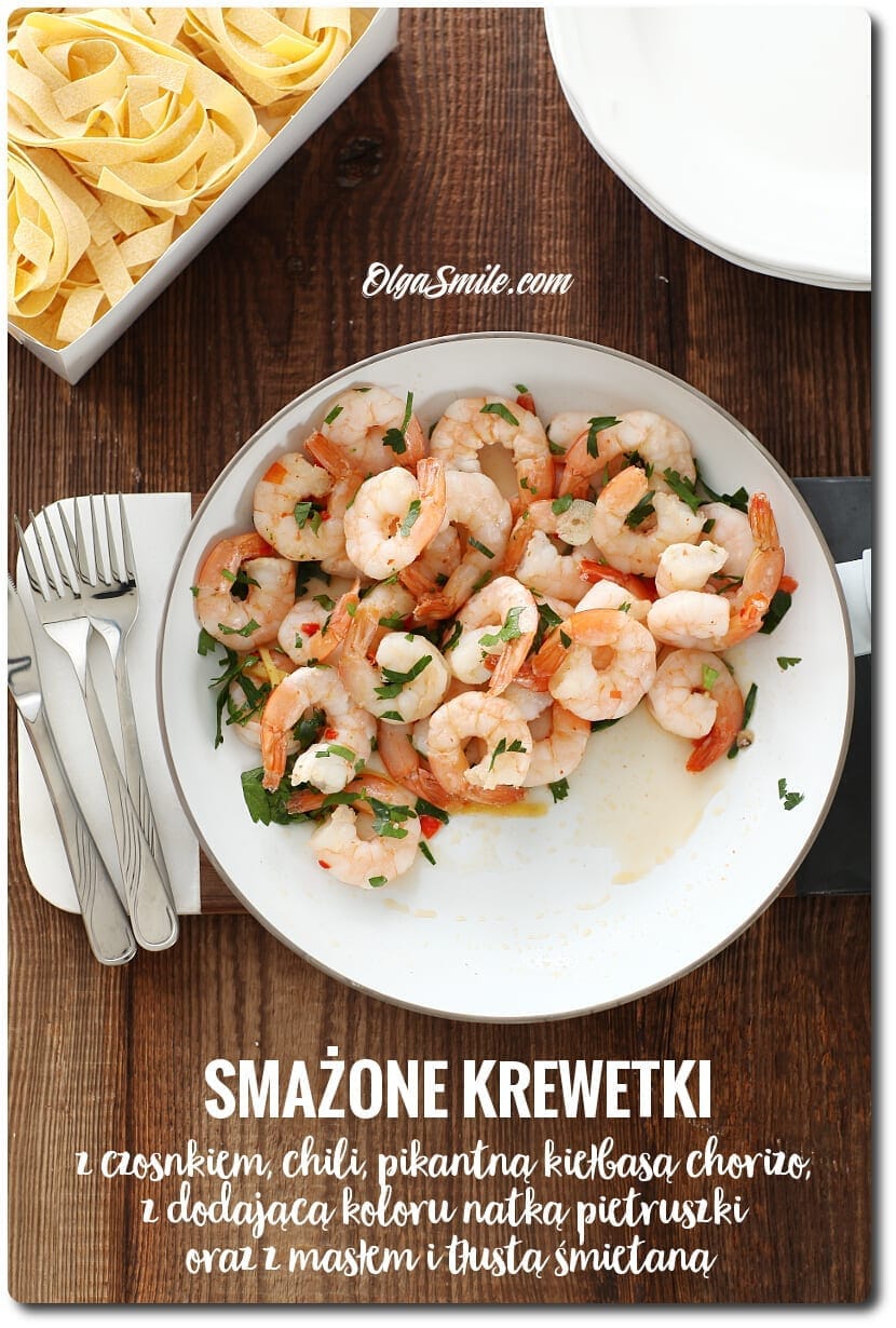 SMAŻONE KREWETKI