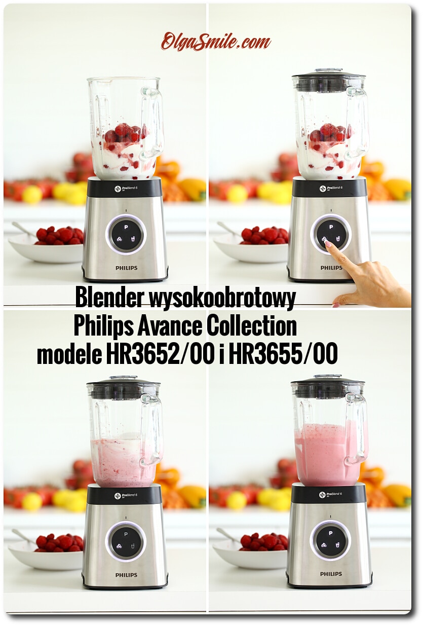 Blender wysokoobrotowy Philips Avance Collection model HR3652/00 i HR3655/00