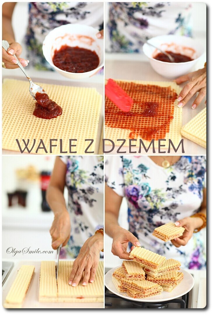 wafle z dzemem