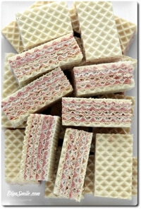 WAFLE PRZEKŁADANE Z MARMOLADĄ