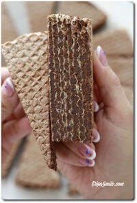 WAFLE Z KREMEM CZEKOLADOWYM