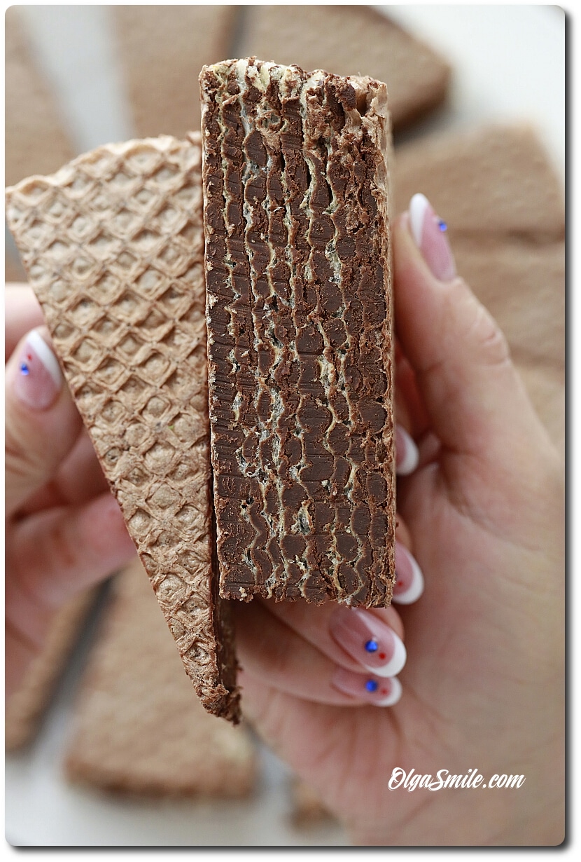 WAFLE Z KREMEM CZEKOLADOWYM
