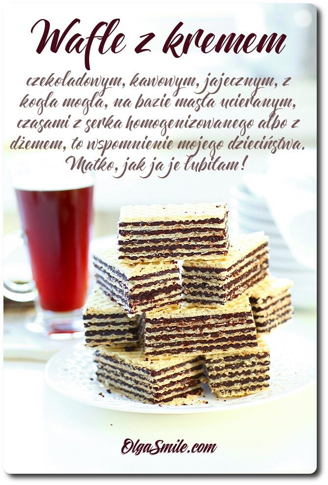 Wafle z kremem