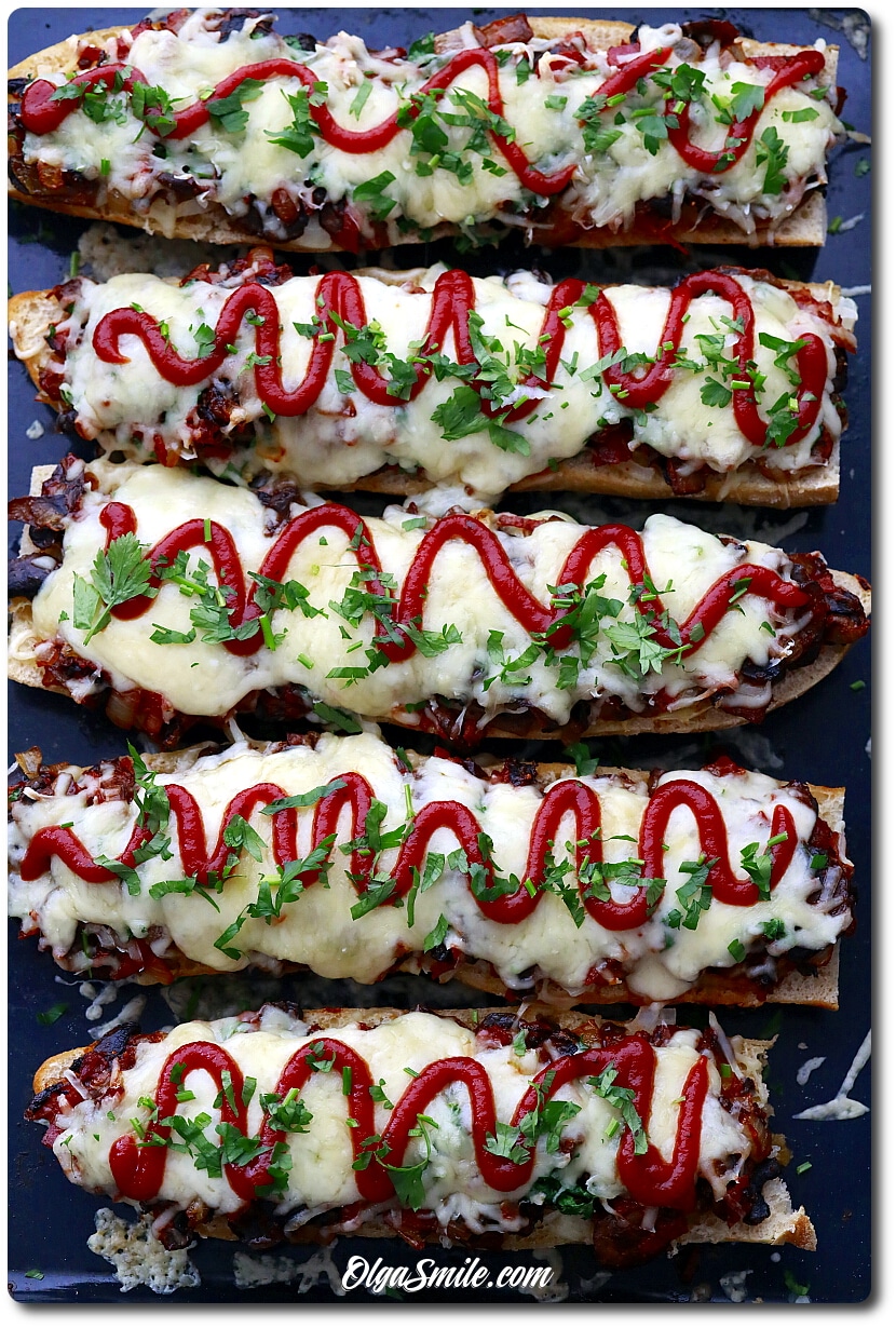 ZAPIEKANKI Z BUŁKI Z PIECZARKAMI