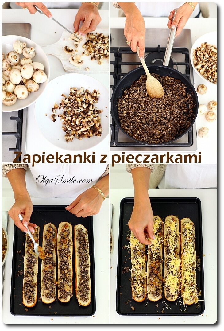 Zapiekanki z pieczarkami